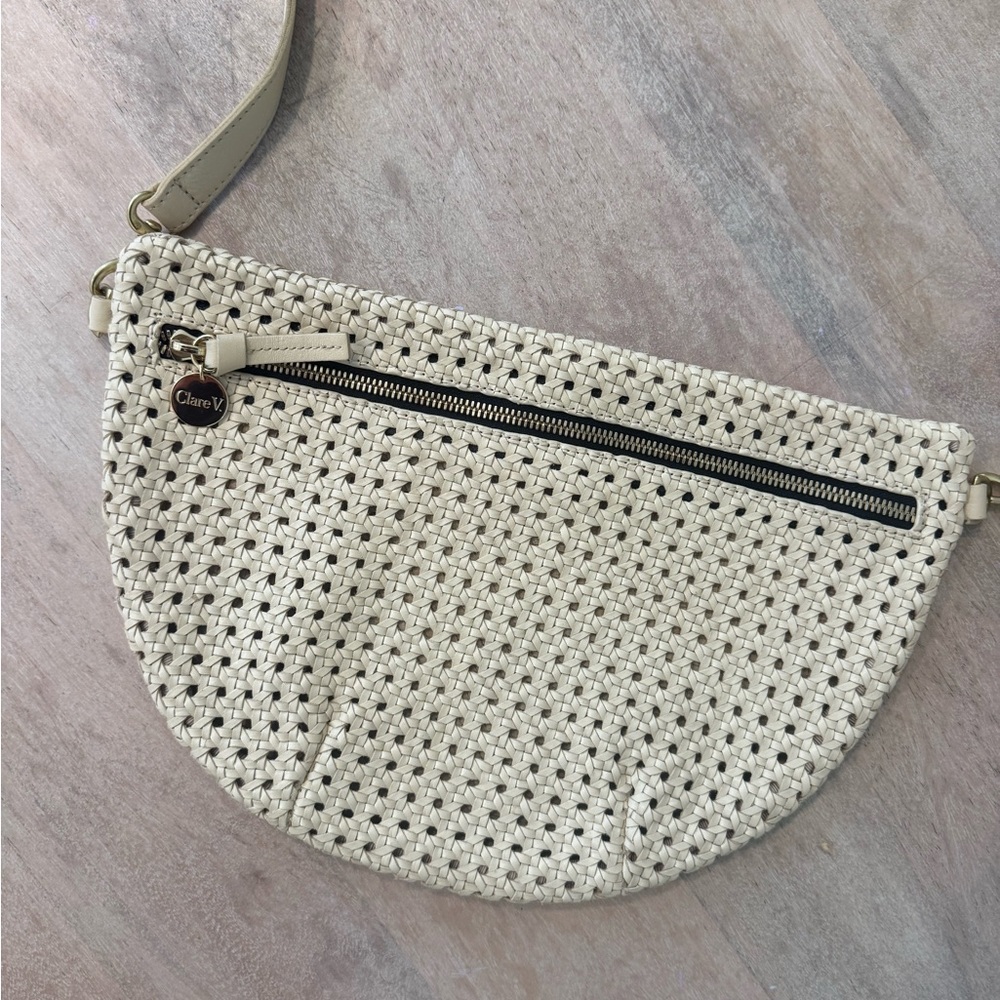 Chic Cream Crossbody Bag by Clare V